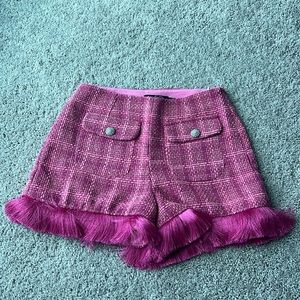 Patbo Shorts pink fringe Sz M